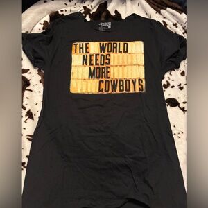 NWT American Highway The world needs more cowboys t-shirt Size S